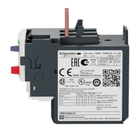 Relé Térmico 1 - 1.6A 1NA+1NF TESYS D LRD06 SCHNEIDER-01830315-7c4d-438e-bd92-2bec8b794c81