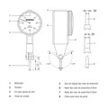 Relógio Apalpador 0.08mm/0.01mm 121.342-NEW DIGIMESS