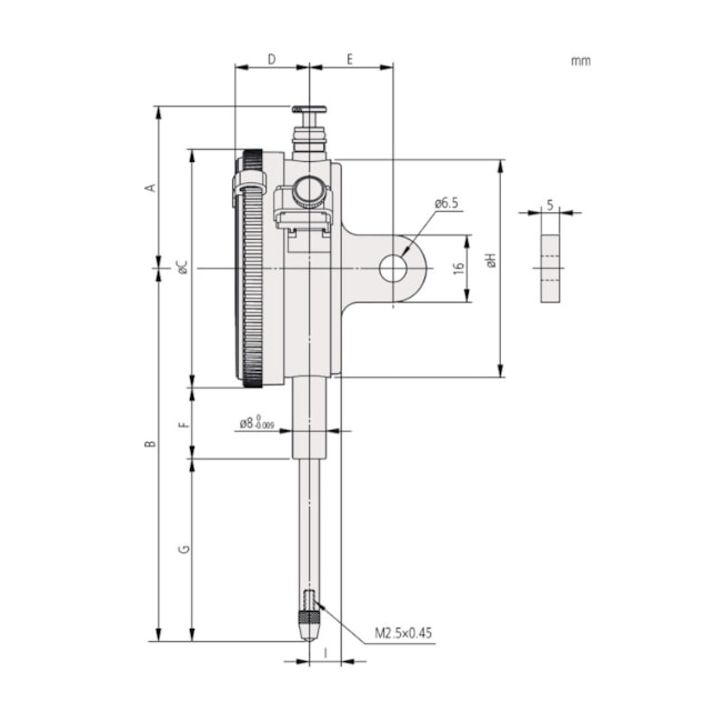 Relógio Comparador Analógico 20mm 0,01mm 2050A MITUTOYO-66dd8ddb-595e-4987-a94e-b78d4eff9477