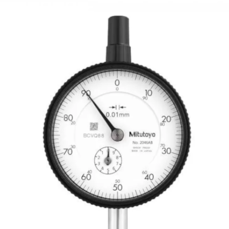 Relógio Comparador Padrão 10mm 0,01mm com Tampa Lisa 2046AB MITUTOYO-f7700584-f77d-4f1c-993b-46055c9e5e36