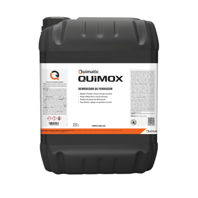Removedor de Ferrugem Quimox 20 Litros RA4 QUIMATIC-3c5386f4-540b-4884-a84e-135c2de1bb44