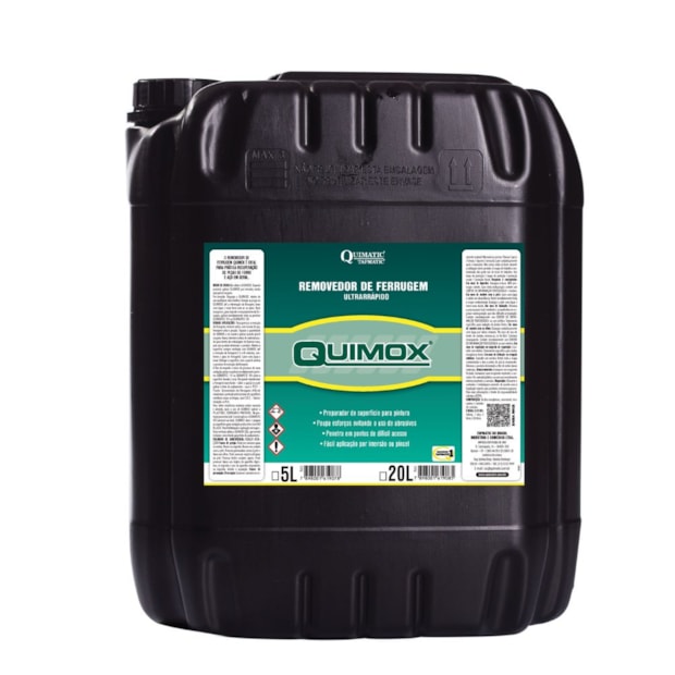 Removedor de Ferrugem Quimox 20 Litros RA4 TAPMATIC-3731ab2f-e550-43f9-9096-61f39758bd27