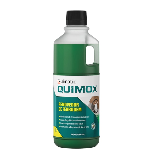 Removedor de Ferrugem Ultrarápido Quimox 1 Litro RA2 QUIMATIC-060a9464-ded9-41e7-a140-c33011d19d35