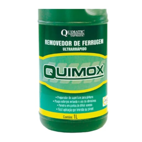 Removedor de Ferrugem Ultrarápido Quimox 1 Litro RA2 TAPMATIC-869ca1ea-1ccf-466f-a38d-98df94683640