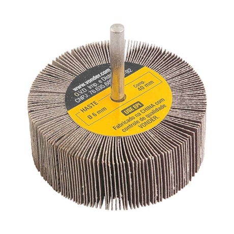 Roda de Lixa 80mm x 30mm com Haste Grão 220 1271802220 VONDER-7f39854f-9201-46e3-9be8-9c93b36baafd