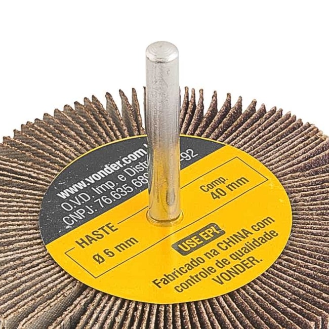 Roda de Lixa 80mm x 30mm com Haste Grão 80 1271803080 VONDER-510c6c73-b5bb-4b7d-8888-4823bc03c31f