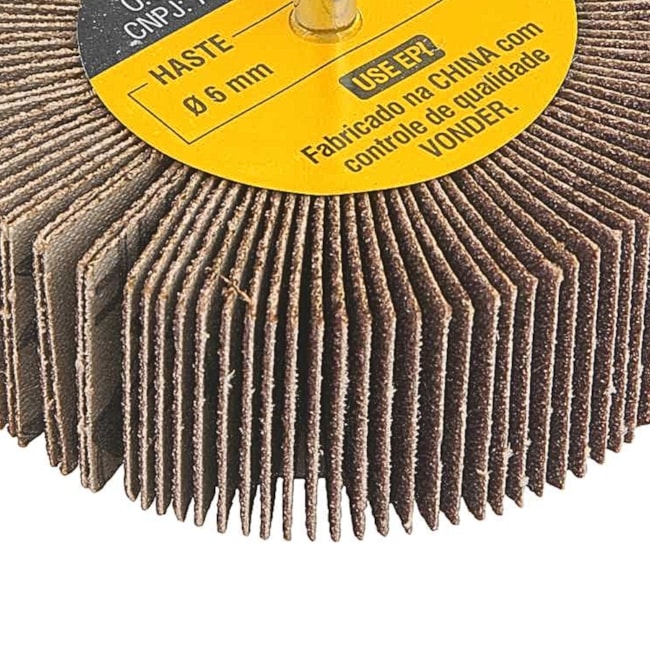 Roda de Lixa 80mm x 30mm com Haste Grão 80 1271803080 VONDER-9e91655a-5966-4961-be12-ea7610590e89