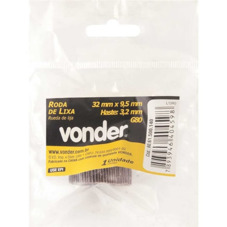 Roda de Lixa Grão 80 32x9.5mm 6061500140 VONDER-d96fc773-e7b0-4ffb-8a8a-ca138e2abc58