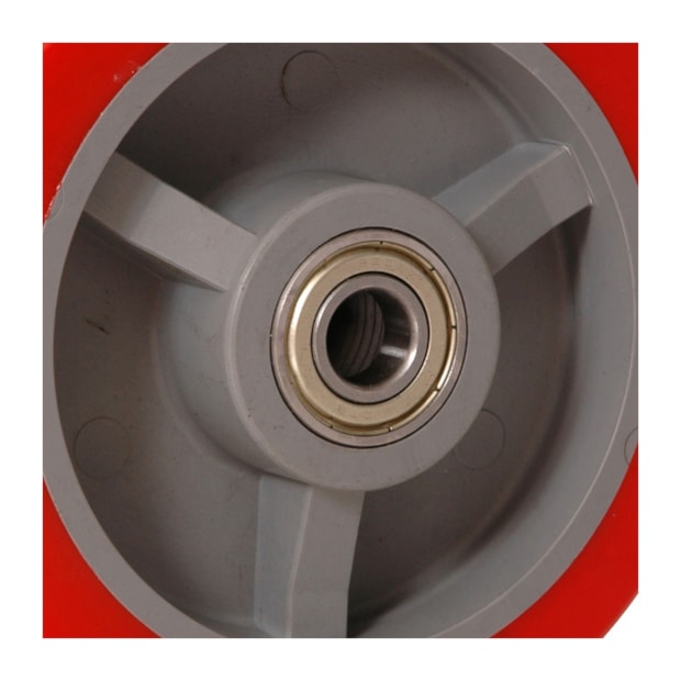 Roda em Poliuretano 150x48mm 400Kg com rolamento B602124 TELLURE-6241b815-b685-49e5-bde9-7c1f95afb1df