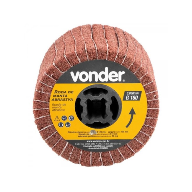 Roda Manta Abrasiva Grão 180 1269138018 PEV1380 VONDER-a3c56d44-06a5-4b09-a115-84f4391558b6