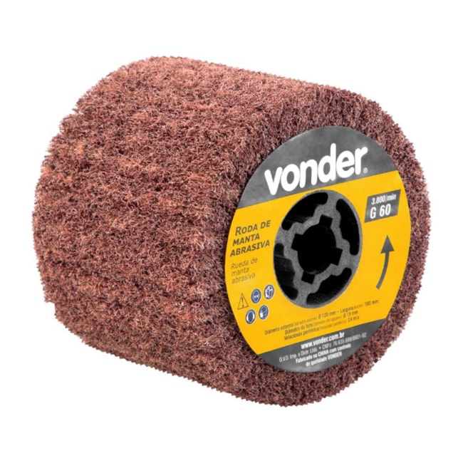 Roda Manta Abrasiva para PEV1380 Grão 60 1269138060 VONDER-6837fc20-d283-488a-8134-deac6d8c2a5d