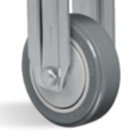 Rodizio Fixo Leve com Placa 100x38mm 85Kg Bucha em Nylon FL 414 BPN SCHIOPPA