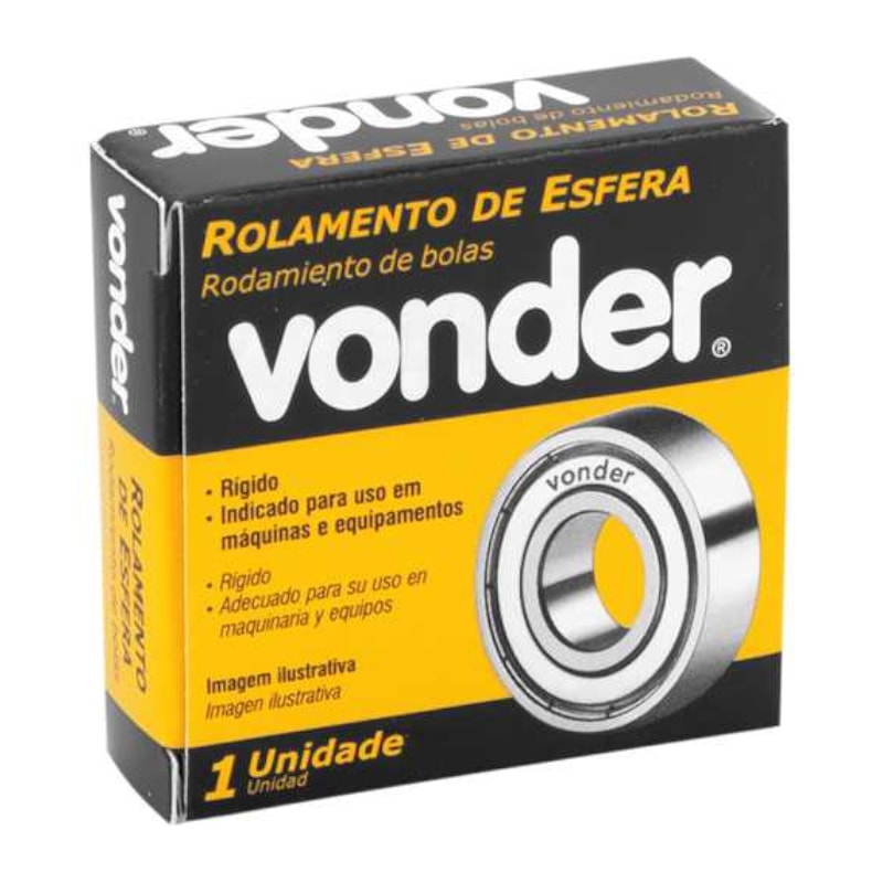 Rolamento Rígido de Esfera 20x42mm 6004-ZZ VONDER - Anhanguera