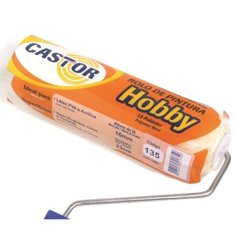 Rolo de Pintura em Lã Sintética 23cm com Suporte 174289 CASTOR-a8973408-d74a-40d8-ac74-ea68ac659682