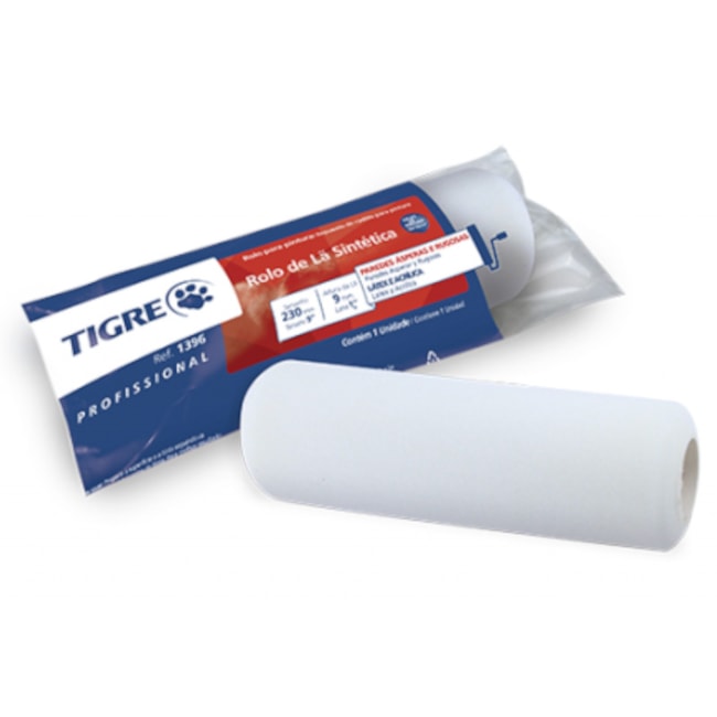 Rolo para Pintura de Lã Sintética 23cm sem Cabo 1396 TIGRE-32d27536-dce2-4375-8b99-2225363bd270