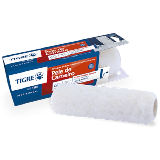 Rolo Pele de Carneiro para Pintura 23cm 1328 TIGRE-139b451c-03df-45a8-be7d-dc71e33134ff