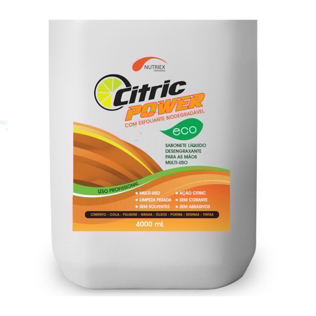 Sabonete Líquido Desengraxante Esfoliante Citric Power 4 Litros 63644 NUTRIEX-49ac841a-2c41-4e97-9528-297b2a6673e6