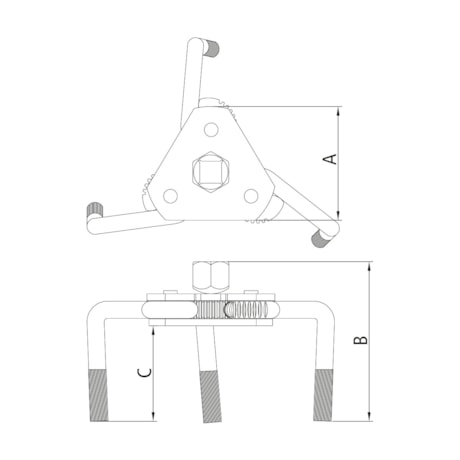 Saca Filtro de Óleo com 3 Garras 63-120mm 44096/501 TRAMONTINA PRO-abaef1da-2546-45f4-8f03-0da30a2abdfe