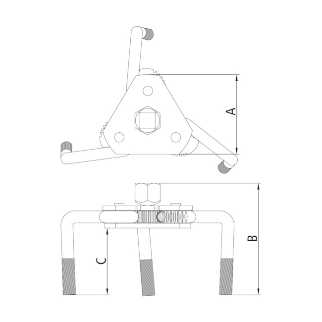 Saca Filtro de Óleo com 3 Garras 63-120mm 44096/501 TRAMONTINA PRO-7710e6eb-4a28-4411-a2b9-ded2b6d7f6b4