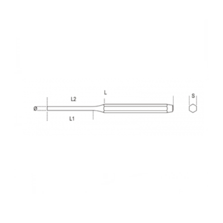 Saca Pino Cônico Longo 4mm x 175mm 31SE BETA-0c5017fa-7f6f-41e3-87ab-c7fade8c3562