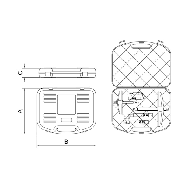 Saca Polia 2 Garras com 2 Peças e Maleta 44025202 TRAMONTINA PRO-bac0d136-c758-49da-acca-e3ac1f166d69
