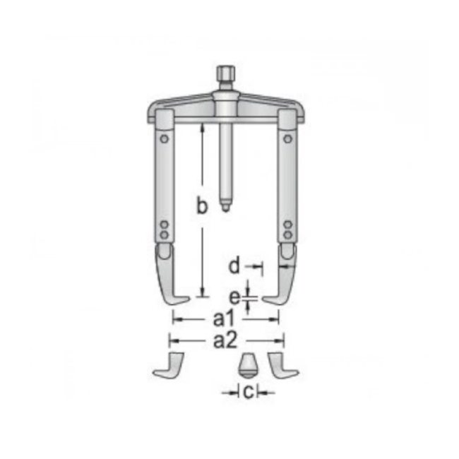 Saca Polia 2 Garras Deslizantes 10 Toneladas Prolongadores e Escala 1.06/4-4 GEDORE-6b581257-a856-487b-a17a-93e7dc4d8de2