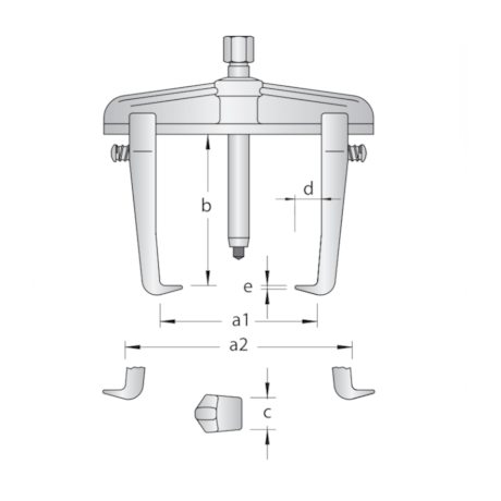 Saca Polia 2 Garras Deslizantes 3.0 Toneladas com Escala 1.06/11-B GEDORE-054861c6-a21f-4cd2-b1f0-332d963c2af5