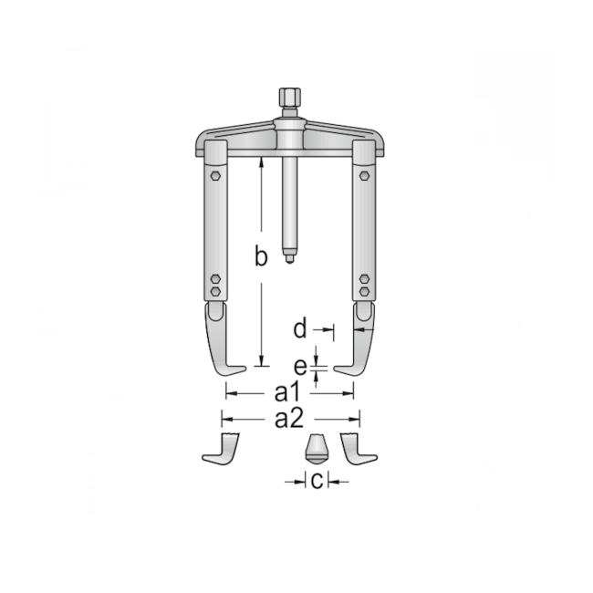 Saca Polia 2 Garras Deslizantes Longas 10 Toneladas 1.06/4-3 GEDORE-7d00dd28-acaa-4832-8ae7-f8ba64910971