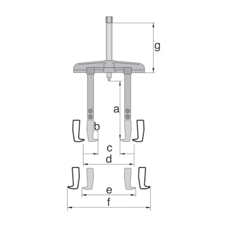 Saca Polia 2 Garras Deslizantes Prolongadas 270 mm 8220-30L GEDORE-018a1bd3-6895-465d-88ae-7a22a5baf5fb