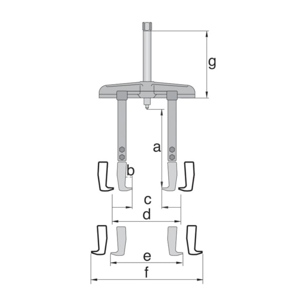 Saca Polia 2 Garras Deslizantes Prolongadas 270 mm 8220-30L GEDORE-151c47cb-6e64-45e5-935e-689007a70a0c