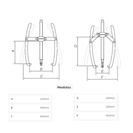 Saca Polia 3 Garras Articuladas 10'' 44029010 TRAMONTINA PRO-dc20ad50-999f-44ed-a3c6-6413e9dfcedd