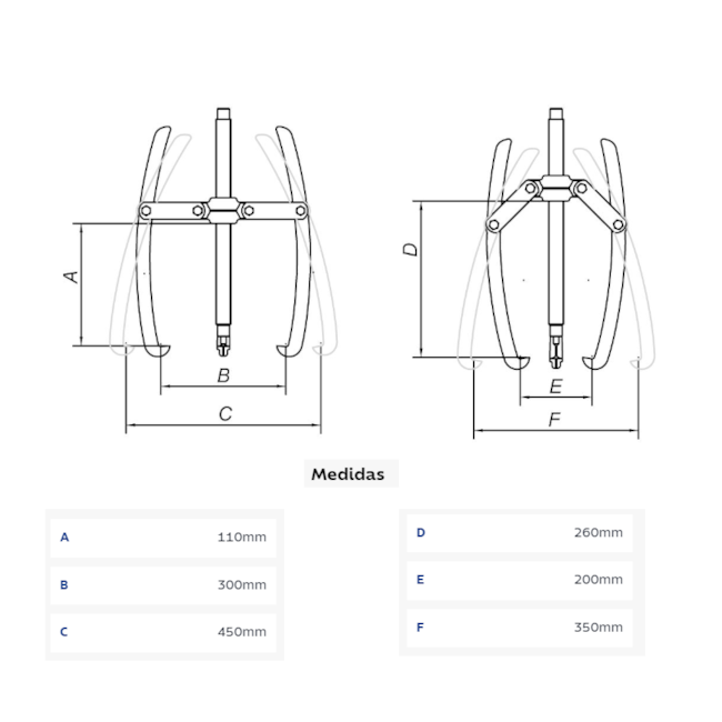 Saca Polia 3 Garras Articuladas 10'' 44029010 TRAMONTINA PRO-e4e1c83e-6ead-4881-b128-ca9d348fb379