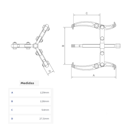 Saca Polia 3 Garras Articuladas 4'' 44028004 TRAMONTINA PRO-dc94b62c-40d6-4ed8-9dce-6bc0144d41f8