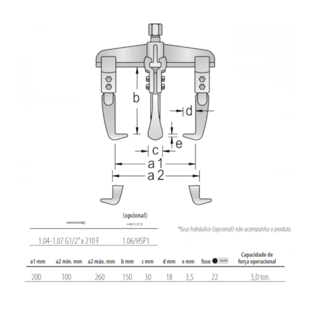 Saca Polia 3 Garras Deslizantes 1.07/2A GEDORE-e50fd7b2-dec7-4ed6-8f6b-fee35570787d