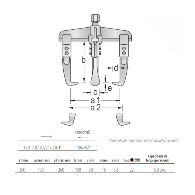 Saca Polia 3 Garras Deslizantes 1.07/2A GEDORE-52305db8-d2fc-4628-9c17-5d28108226c0
