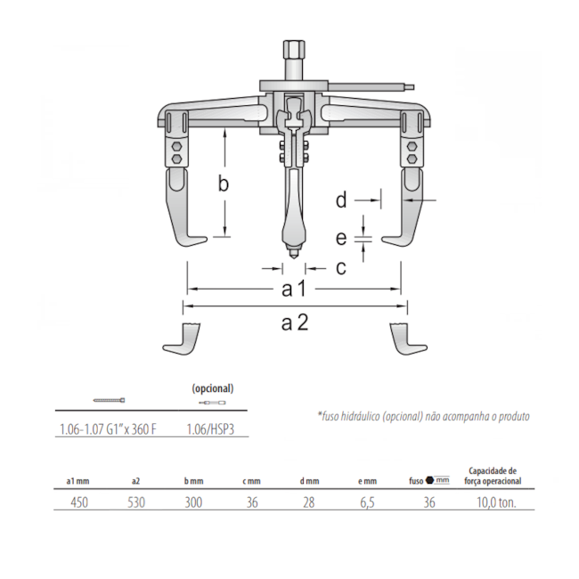 Saca Polia 3 Garras Deslizantes 1.07/4-3 GEDORE-fac4e477-e39f-48c6-84ce-8356f2696285