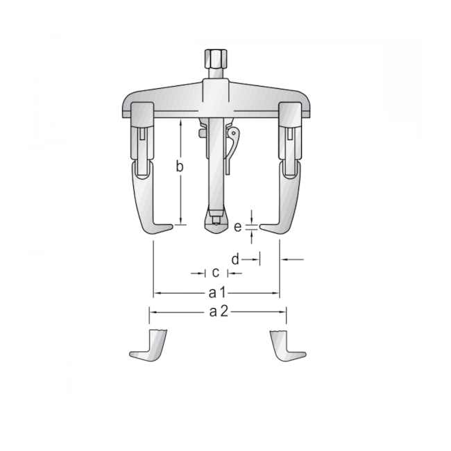 Saca Polia 3 Garras Deslizantes Quick Release 3 Toneladas 1.07/1A-E GEDORE-68de7b7a-cded-4b56-aec4-0a0c4363b5da