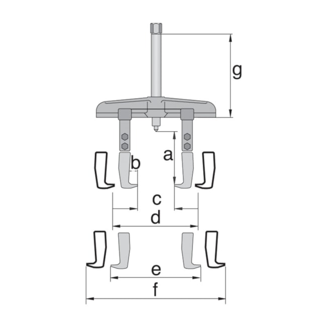 Saca Polia de 2 Garras Deslizantes 270mm 8220-30 GEDORE-2a5ebdba-ddc7-4fc5-b6bb-2ca7e13027bd
