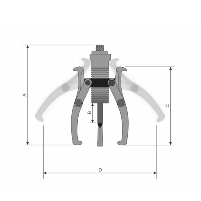 Saca Polia Hidráulica de 3 Garras até 10 Toneladas sem Bomba SPA10000 BOVENAU-e75f2578-d3b7-45a1-8f5b-ecd504045546