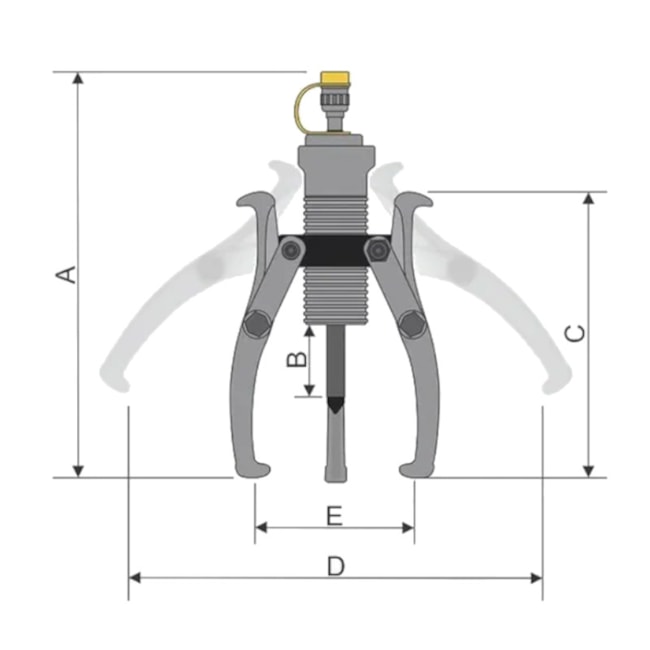 Saca Polia Hidráulica sem Bomba 3 Garras SPA20000 BOVENAU-a429960b-2795-417a-85e5-4afd93cac8fb