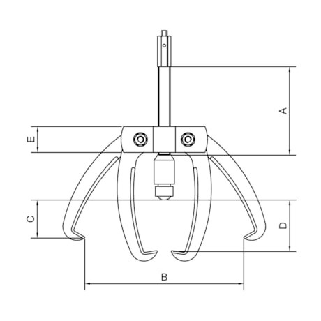 Saca Polia Hidráulico 2 Garras Articuladas Rosca Fina 8'' 44076008 TRAMONTINA PRO-c50f8b5e-14da-403e-b288-10bff4f0170f