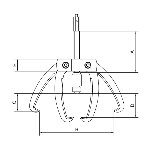 Saca Polia Hidráulico 2 Garras Articuladas Rosca Fina 8'' 44076008 TRAMONTINA PRO-312f4c02-dd65-4b89-aba3-785b3f9a5254