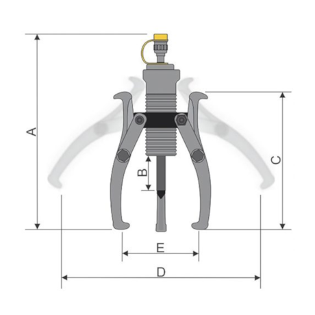 Saca Polia Hidráulico 3 Garras 5 Toneladas sem Bomba SPA5000 BOVENAU-2b662ae6-8efc-40a7-b342-f0b4192cdfbb
