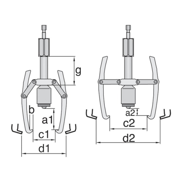 Saca Polia Hidráulico 3 Garras Articuladas 8567-2-HSP3 GEDORE-147055b2-cb76-4b25-a0a5-8156e9868795