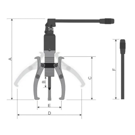 Saca Polia Hidráulico com 3 Garras 550mm SP20000 BOVENAU-ddab25bd-8f25-4f75-9e3c-86ae7ea38b8b