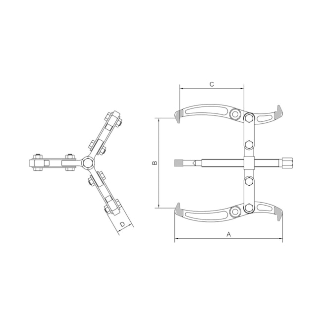 Saca Polias 3 Garras Articuladas 3'' 44028003 TRAMONTINA PRO-604e14f4-b17f-4782-8a7c-7c96a57beda9