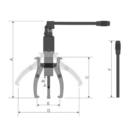 Saca Polias e Rolamentos de 3 Garras Hidráulico 360° 5 Toneladas SP5000 BOVENAU-9ff8d025-3f10-4dbe-8327-89838c62edab