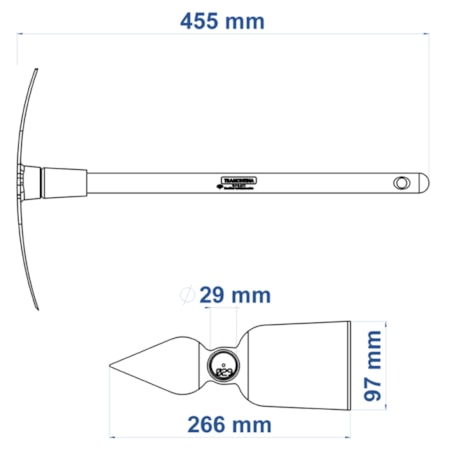 Sacho Coração com Cabo de Madeira de 43cm 77800201 TRAMONTINA-eb86b55c-55e6-4538-b8d2-9203ee50e86d