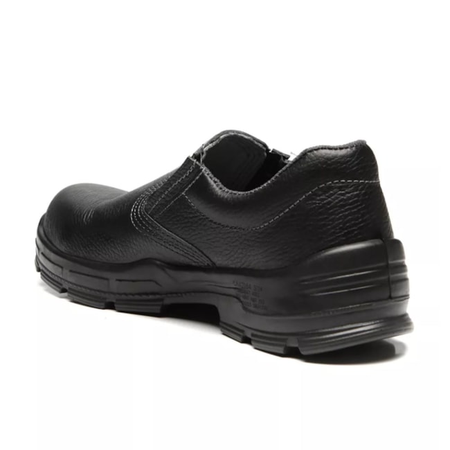 Sapato de Segurança com Elástico Couro Preto Bico Composite CA 42164 4045BSES1600LL BRACOL-5204d69d-dcc1-4138-be2b-9defa2d99d0a