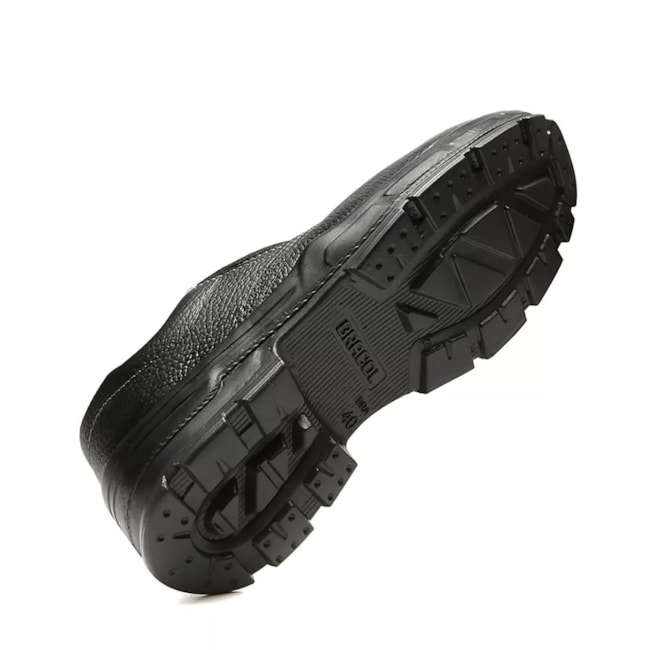 Sapato de Segurança com Elástico Couro Preto Bico Composite CA 42164 4045BSES1600LL BRACOL-32ac468b-942c-480e-94de-343565e27dd1